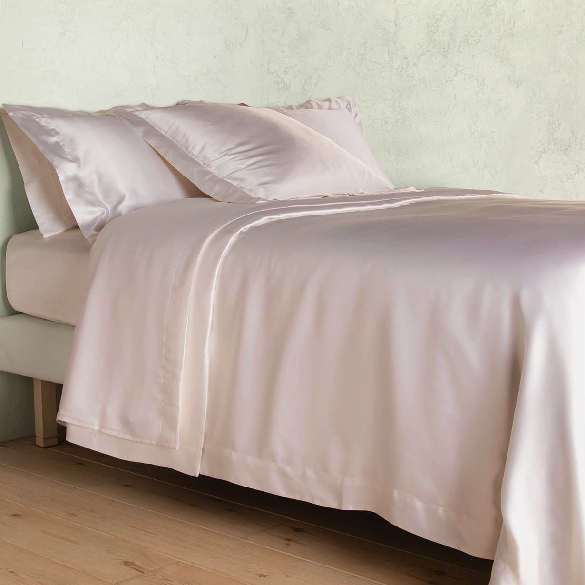 Capa de almofada de seda Mulberry Plain Colour Vison-2