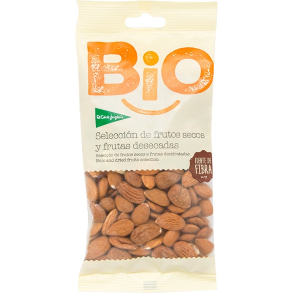 Amêndoas Cruas com Pele Biológicas embalagem 200 g