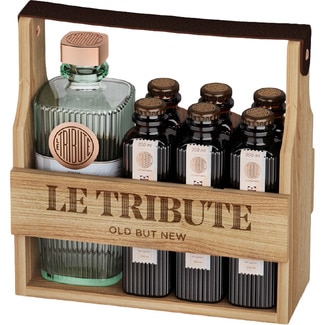 ginebra premium Estuche botella 70 cl + 6 tónicas - Le Tribute