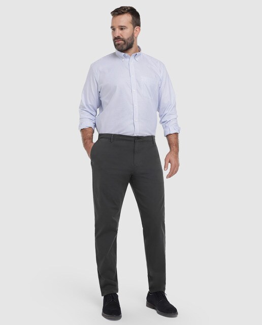 Chino Smart 360 de hombre gris tallas grandes · Dockers · El Corte Inglés