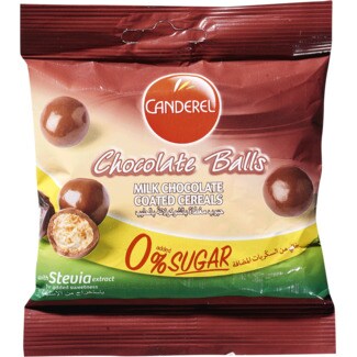 Canderel Drageias de Chocolate de Leite com Stevia embalagem 40 g