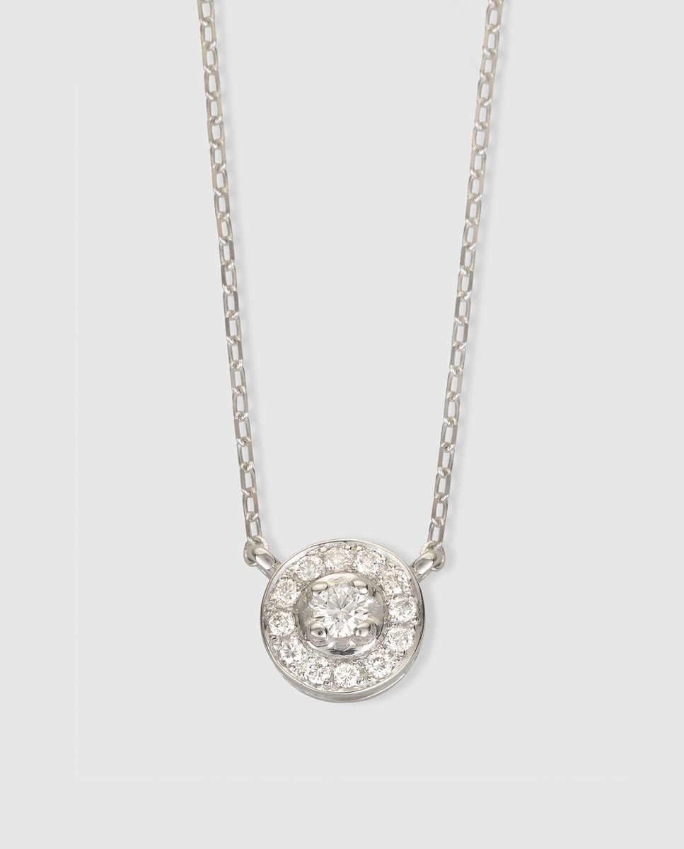 Colgante de oro blanco y diamantes Blanco-1