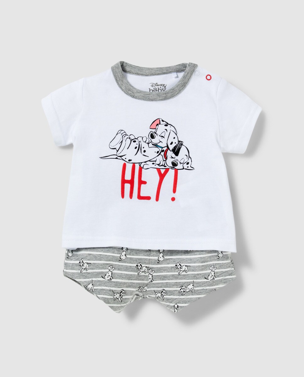Pijama de bebés 101 Dálmatas en gris y blanco · Disney · El Camiseta con estampado BlancoDisney NIÑOS | H&M ES