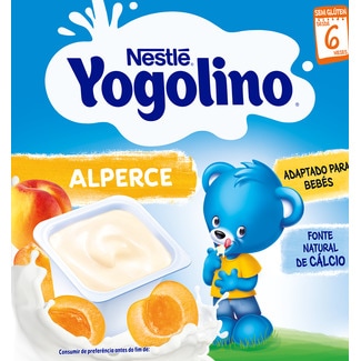 Alperce sem Glúten Pack 4 embalagem 100 g - Nestlé Yogolino
