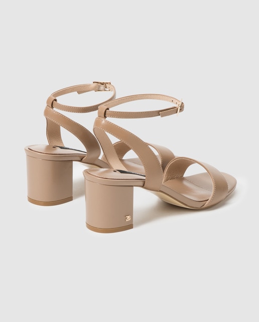 Sandalias de tacón de mujer Zendra Basic de cuero en color nude · Zendra Basic · El Corte Inglés