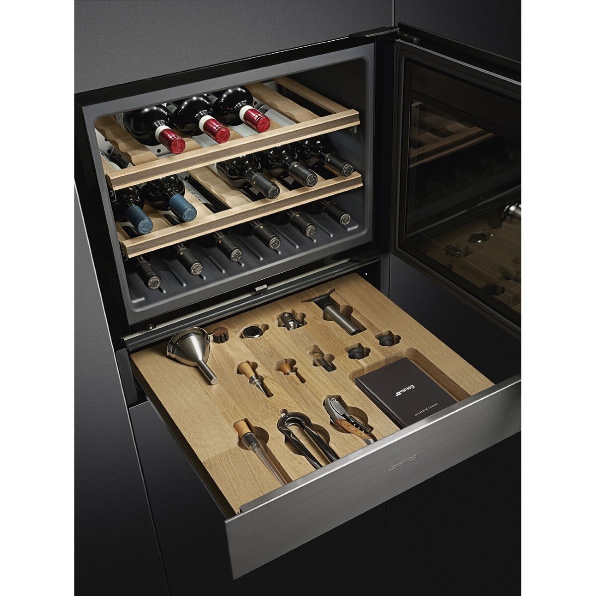 Gaveta de Sommelier Smeg Classica CPS315X - Aço Inox Aço inoxidável-2