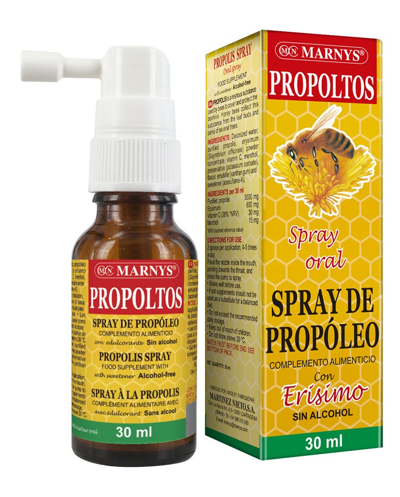 Spray bucal Propoltos Propoleo y Erisimo Marnys 2