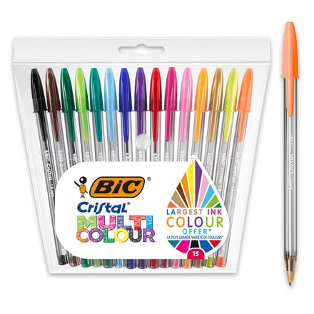 Boligrafos Punta Ancha 1,6 mm 50 unidades Azul BIC Cristal Large