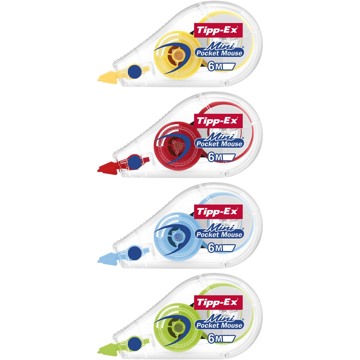 Megatubo 4 Colores Pastel BIC: 1 cinta correctora Mini Pocket Mouse + 2 dos bolígrafos Cristal Up + bolígrafo 4 Colores + 2 marcadores fluorescentes Multicolor-5