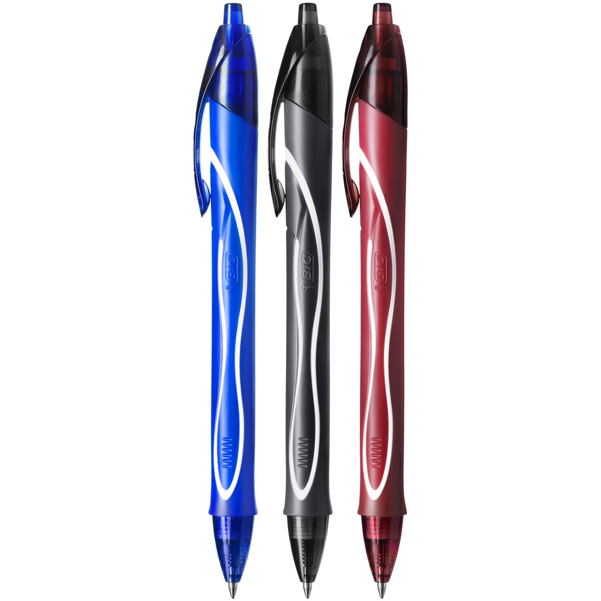 Pack de 2+1 Bolígrafos Gel Gelocity Quick Dry Punta Media BIC Multicolor-3