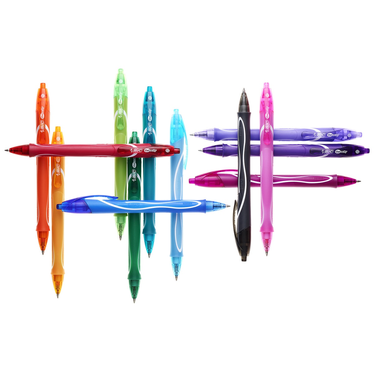 Pack de 2+1 Esferográficas Gel Gelocity Quick Dry Ponta Media Multicolor-6