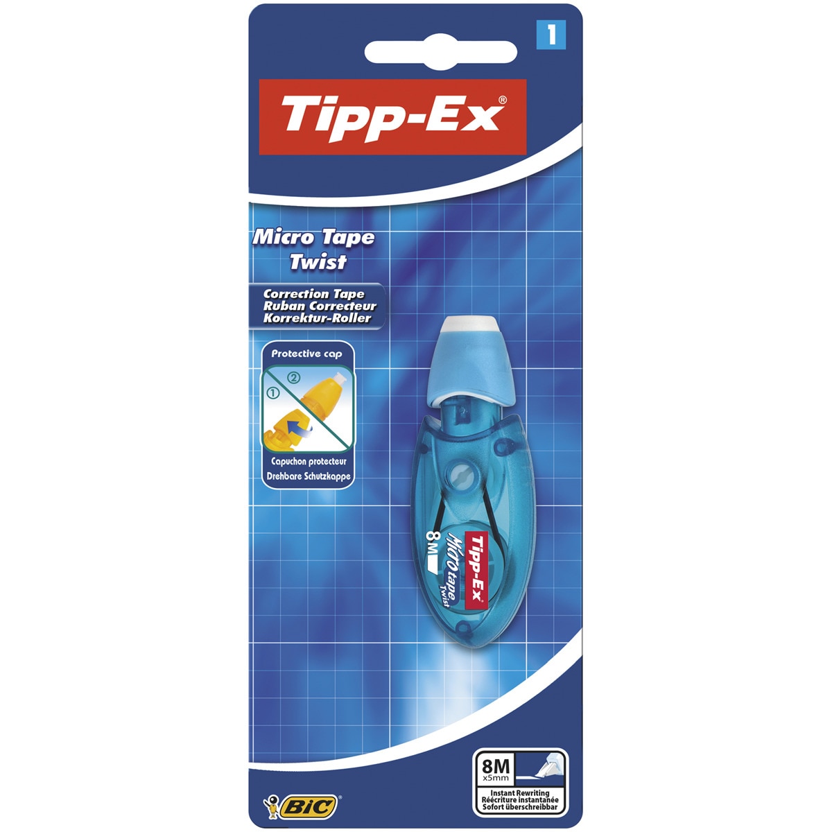 Pack de 1 fita correctora Tipp-Ex Micro Tape Twist 3