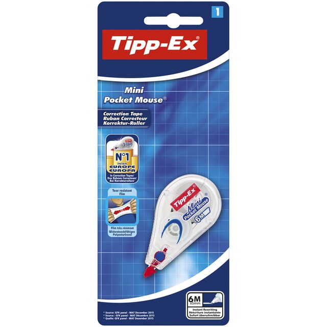 Imagen 0 de Cinta correctora Tipp-Ex mini pocket mouse BIC