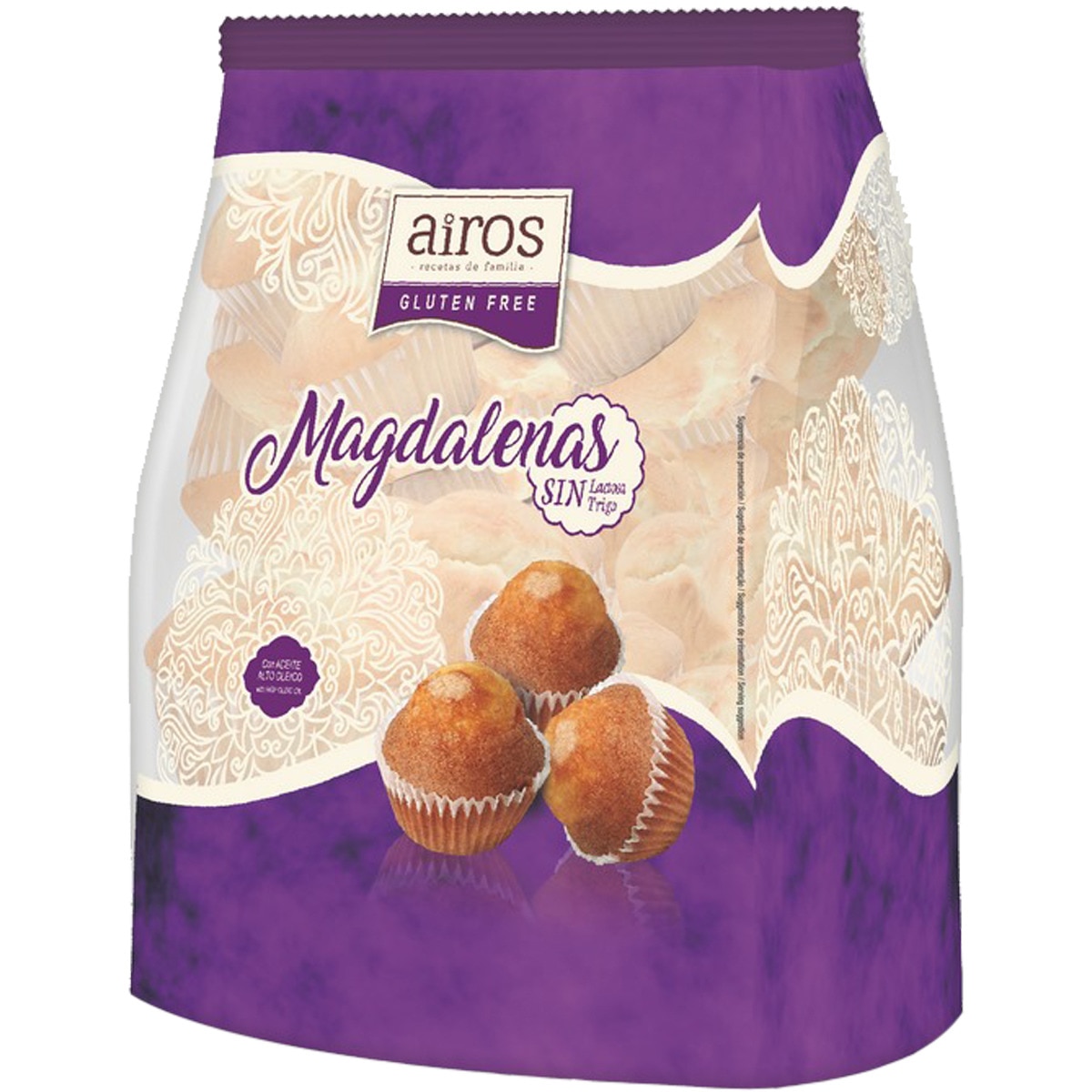 magdalenas sin gluten y sin lactosa envase 210 g