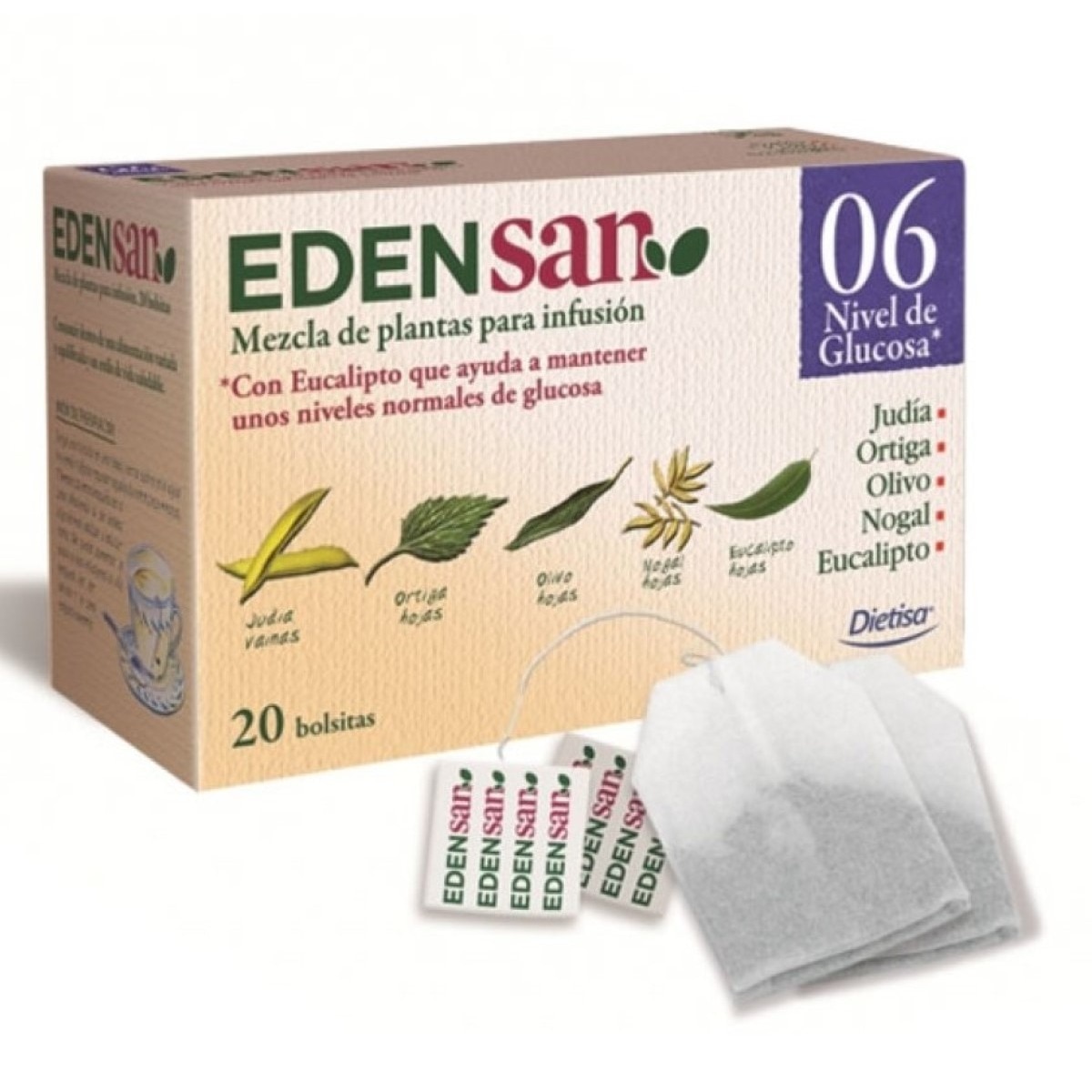 Imagem 0 de Suplemento Alimentar Chá Edesan 06 - 20 saquetas