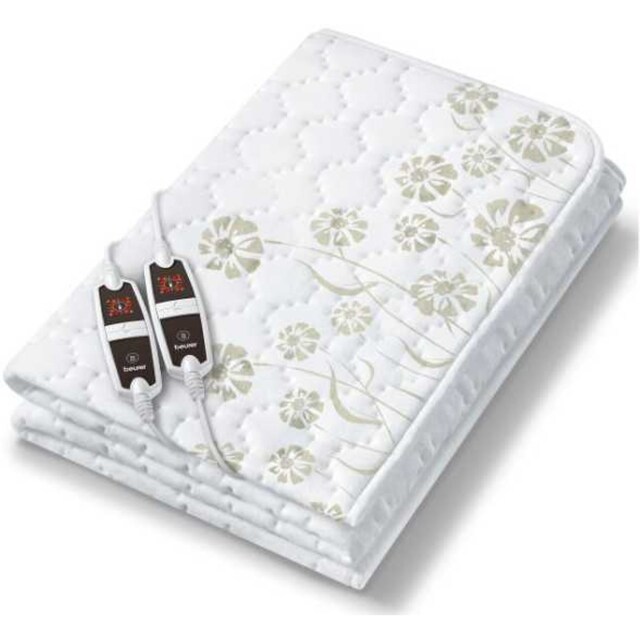 Imagem 0 de Sobre-Colchão Elétrico Duplo Beurer UB68XXL com 2 Interruptores e 4 Níveis de Temperatura cada, 150 x 160 cm - Branco