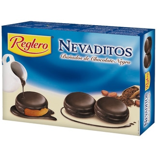 nevaditos bañados en chocolate negro estuche 480 g - Reglero