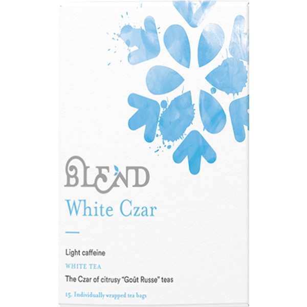 White Czar Chá Branco Pai Mu Tan com Baunilha embalagem 30 g