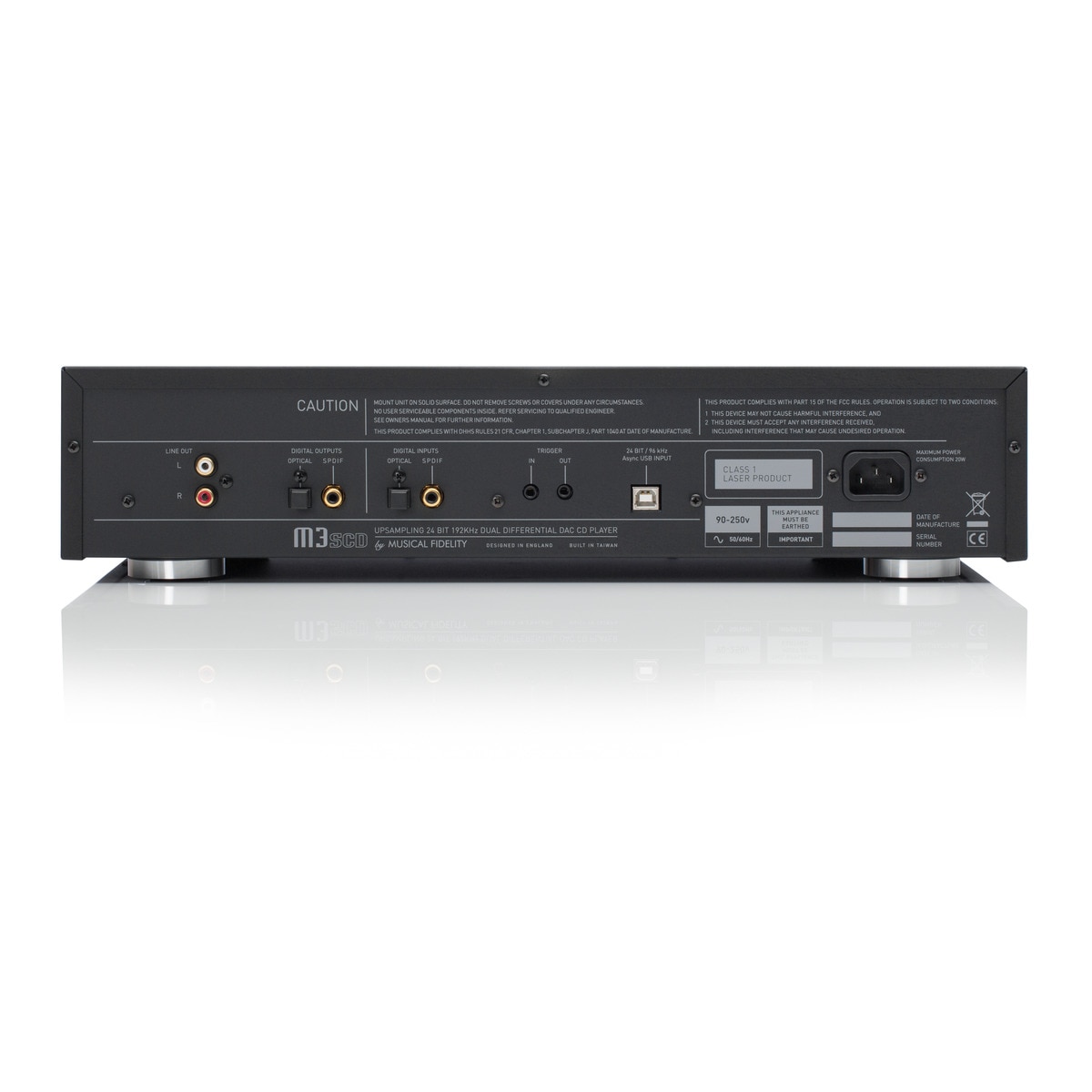Reproductor de CDs Musical Fidelity M3S CD S Plata-2