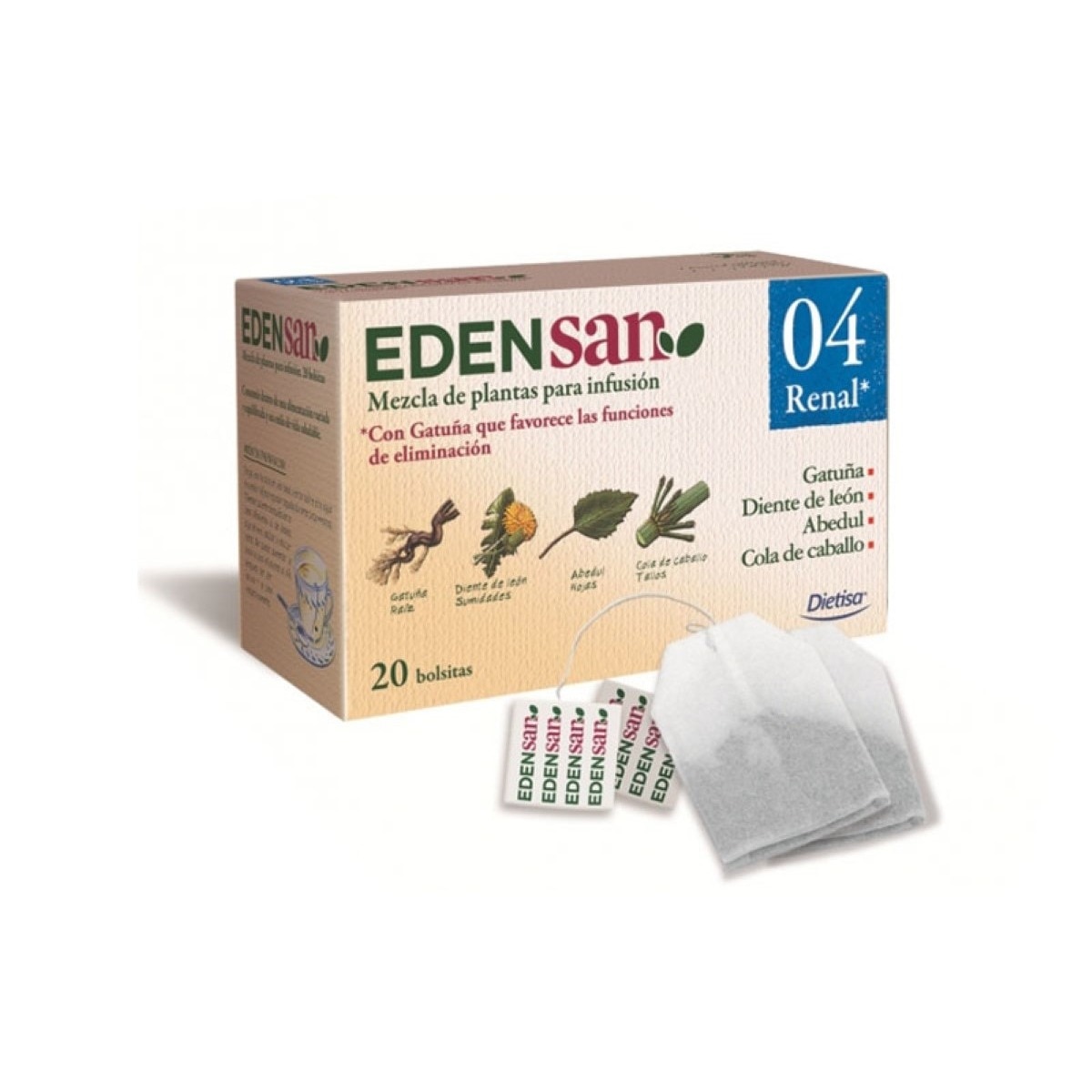 Imagem 0 de Tisana nº 04 Renal, Mistura de Ervas - 20 saquetas
