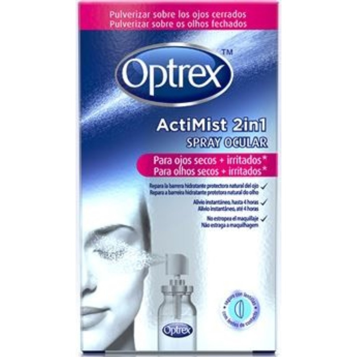 Imagem 0 de Spray ActiMist 2 em1 Olhos Secos e Irritados - 10 ml