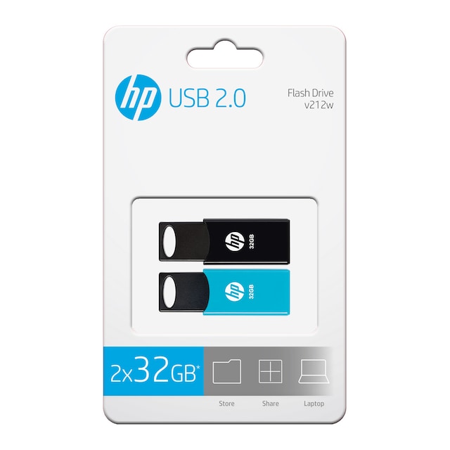 Imagen 0 de Pack 2 Pendrives HP v212w 32GB USB 2.0