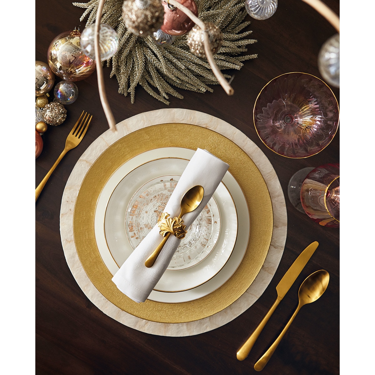 Mantel individual Nácar El Corte Inglés Nácar-3