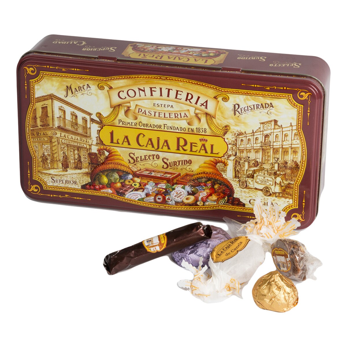 1//12th Casa De Muñecas Navidad Caja Con Dulces Nuevo