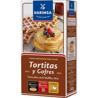 harina para hacer tortitas y gofres paquete 500 g - Harimsa