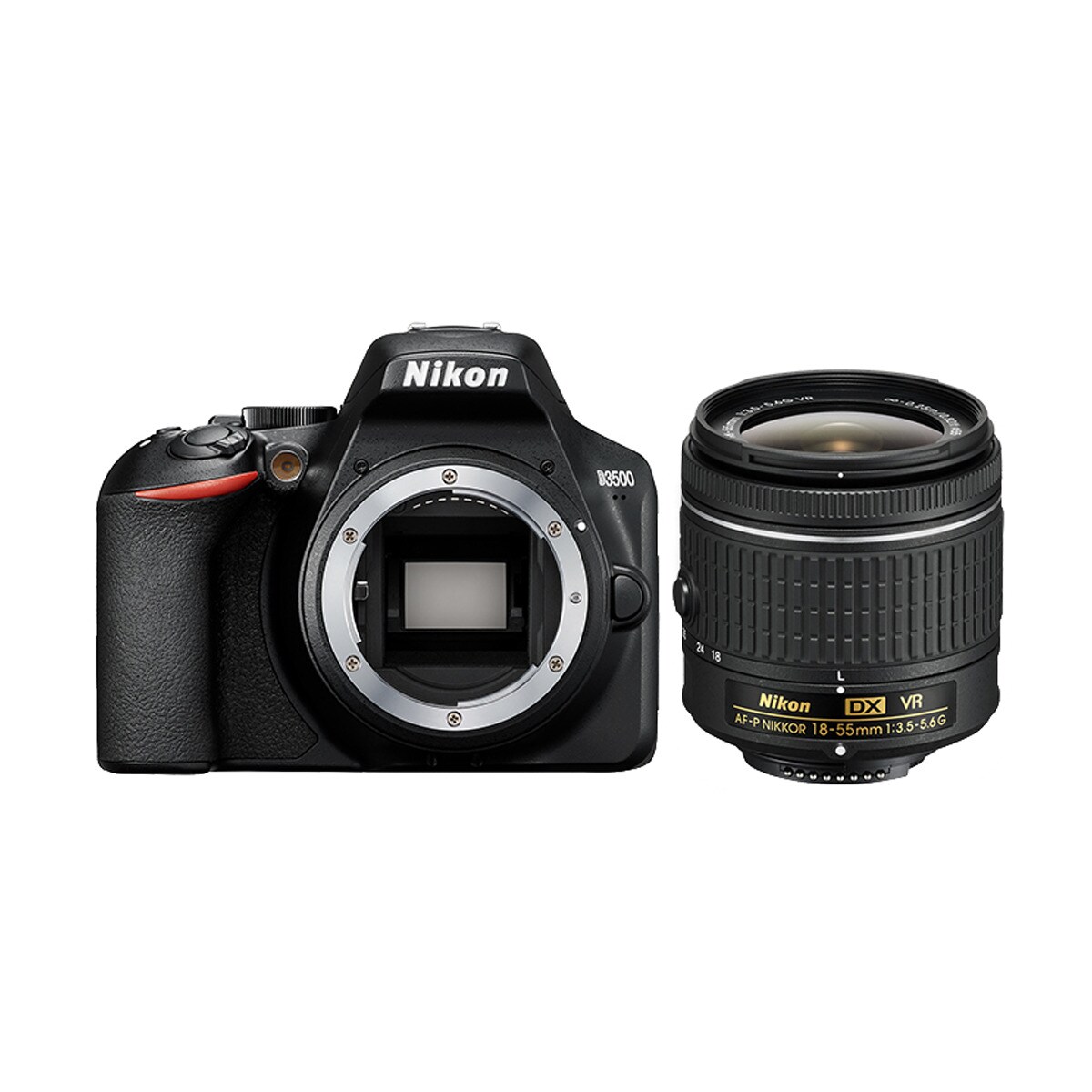 Cámara Réflex Nikon D3500 con Objetivos AF-P DX 18-55 VR + AF-P DX 70-300 VR Negro-2