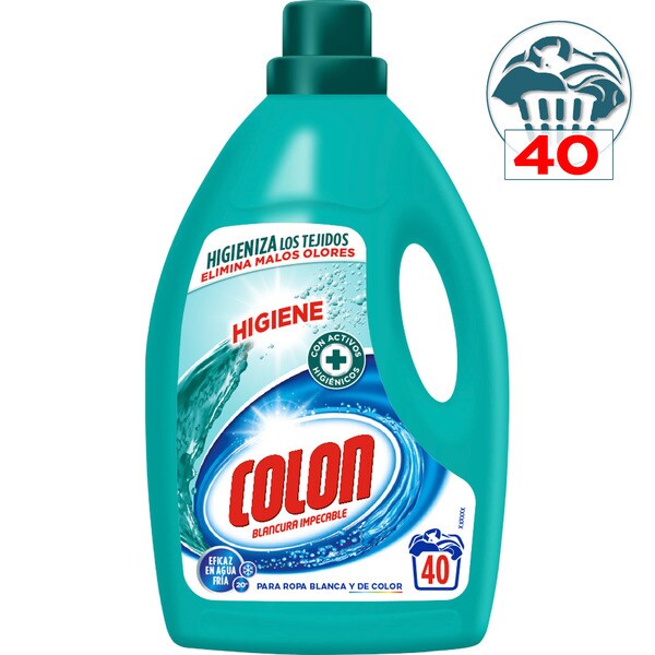 Buy Hygiene washing machine liquid detergent gel bottle 40 dose · COLON