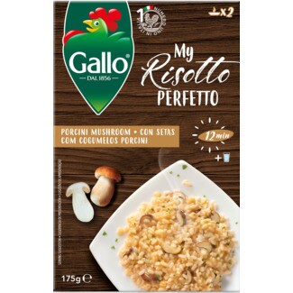 Riso Gallo Risotto Pronto de Cogumelos embalagem 175 g