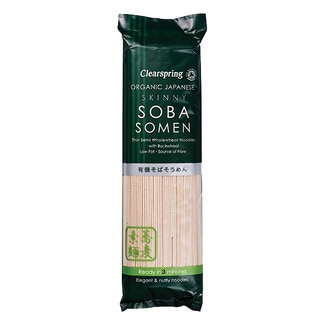 Massa Noodles Soba Somen Biológica embalagem 200 g - Clearspring