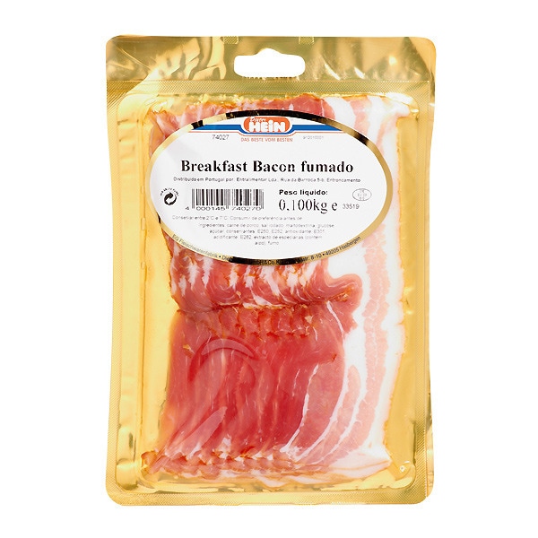 Breakfast Bacon Fumado em Fatias Finas embalagem 100 g