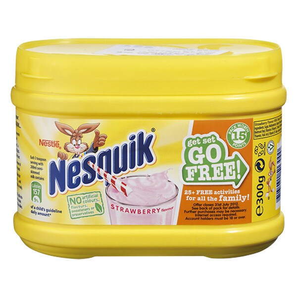 Nesquik Solúvel de Morango embalagem 300 g