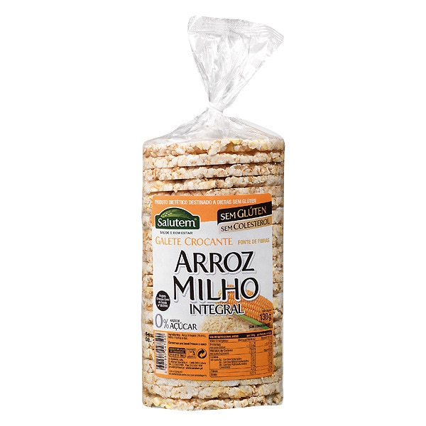 Tortitas de Arroz com Milho Integral embalagem 130 g
