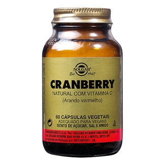 Cranberry Natural com Vitamina C frasco 60 cápsulas - Solgar