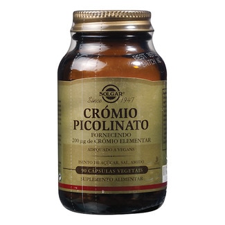 Crómio Picolinato 200µg frasco 90 cápsulas - Solgar