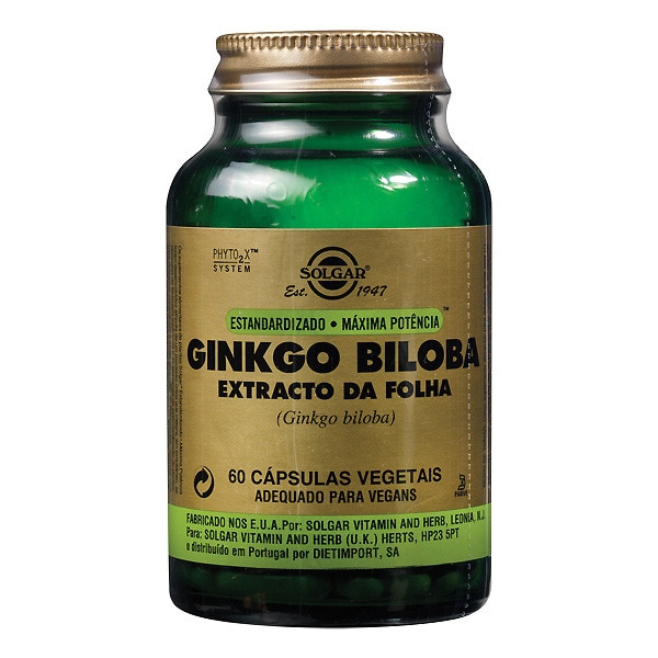 Extrato de Ginkgo Biloba frasco 60 cápsulas