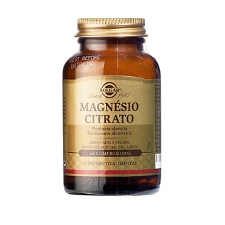 Magnésio Citrato frasco 60 comprimidos - Solgar