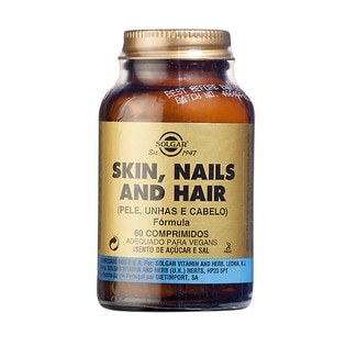 Pele, Unhas e Cabelo frasco 60 comprimidos - Solgar