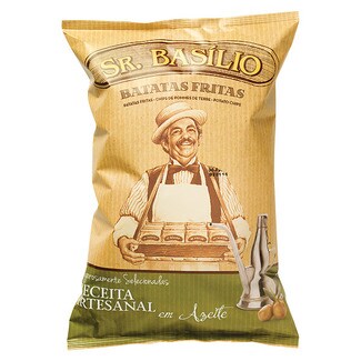 Sr. Basílio Batatas Fritas Lisas em Azeite embalagem 135 g