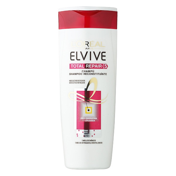 Elvive Total Reapair 5 Champô para Cabelos Estragados embalagem 400 ml