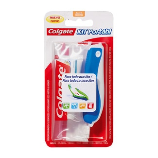 Pasta de Dentes + Escova Kit Portátil embalagem 2 unidades - Colgate