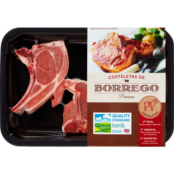 Costeleta de Borrego Peso Aproximado por 490 g
