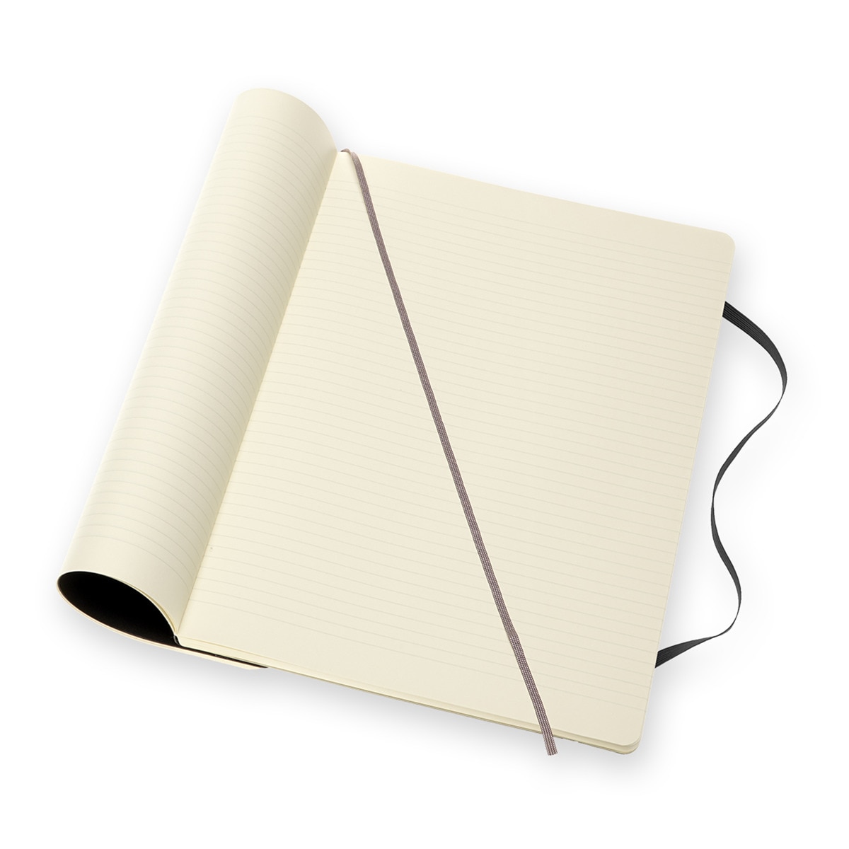 Caderno Classic A4 Capa mole Folhas de linhas preto Preto-2
