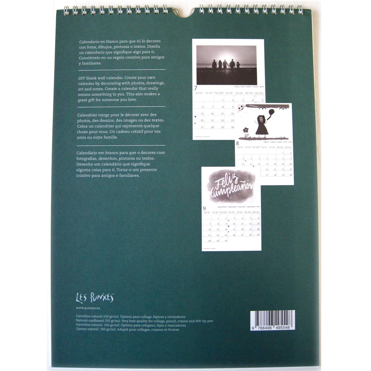 2020 calendario pared diy internacional 4