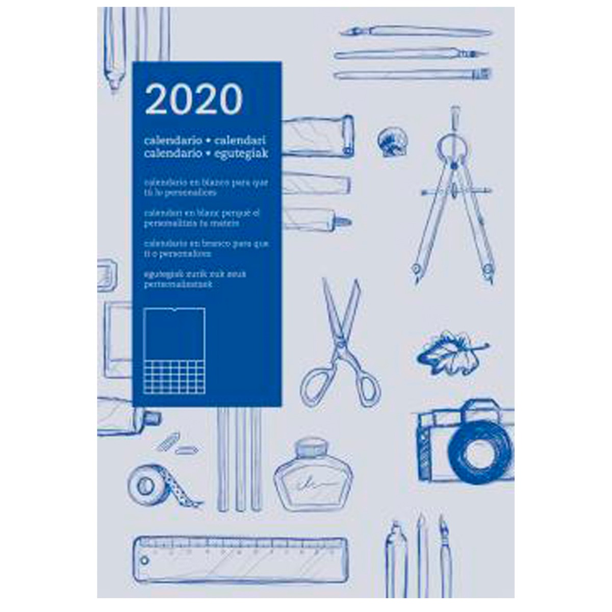 2020 calendario pared diy autonomico 2