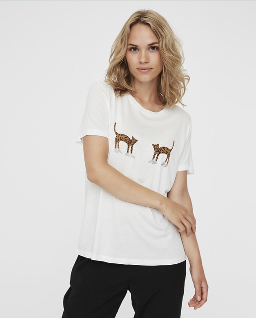 Camiseta de mujer manga corta print dela