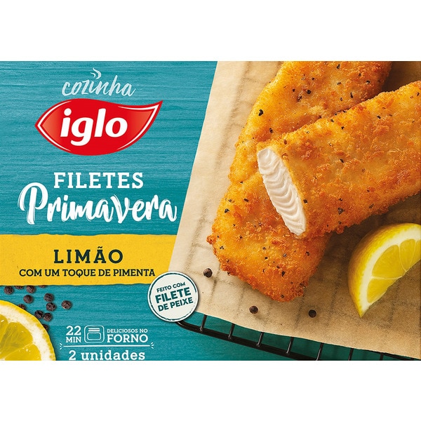 Filetes Primavera de Limão com Pimenta 2 Unidades embalagem 225 g